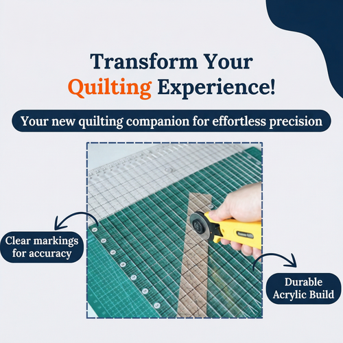 Vydrah QuiltMaster - Slotted Cutting Ruler