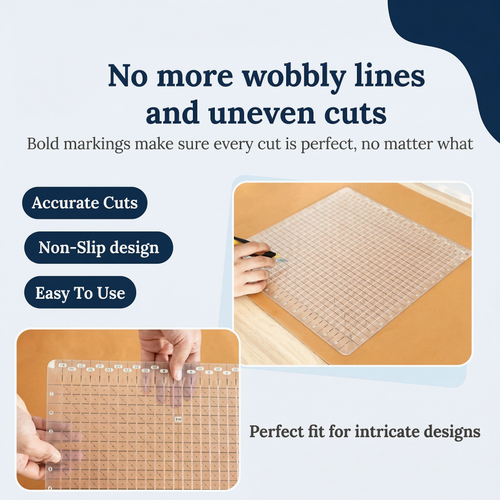 Vydrah QuiltMaster - Slotted Cutting Ruler