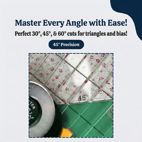 Vydrah QuiltMaster - Slotted Cutting Ruler