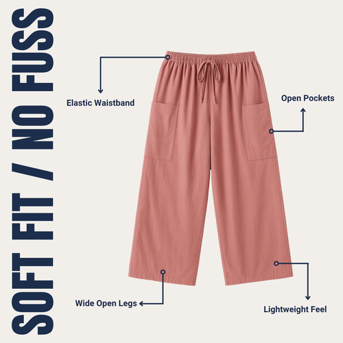 VYDRAH Linen Wide Leg Pants